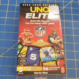 UNO Elite NFL Edition Card Game New in Sealed Box